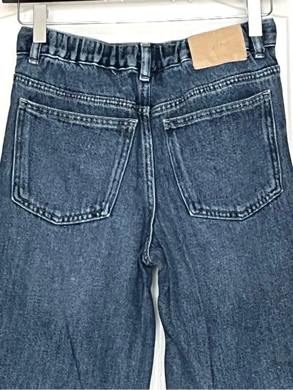 Zara Kids Wide Leg Jeans Blue Denim Baggy High Waist 11-12 Years Gorpcore Retro - Picture 5 of 16